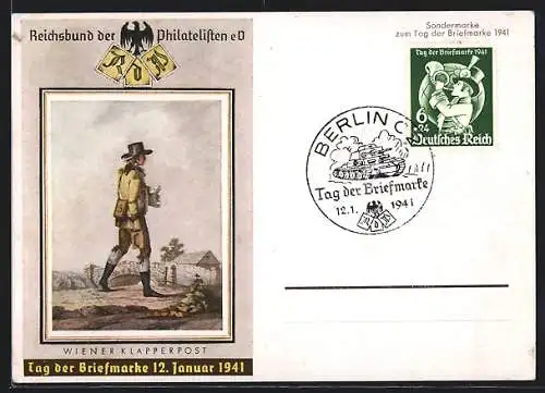 AK Stempel Berlin, Tag der Briefmarke 1941