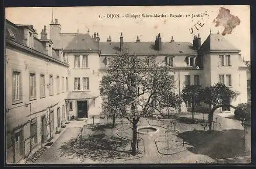 AK Dijon, Clinique Sainte-Marthe, Facade 1er Jardin