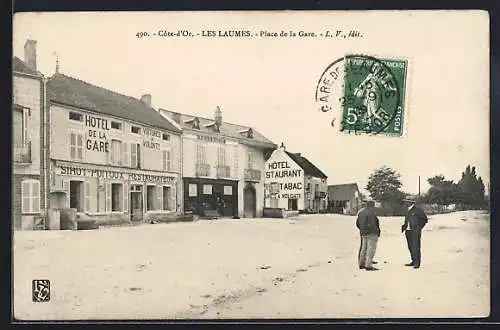 AK Les Laumes /Côte-d`Or, Place de la Gare