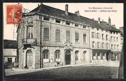 AK Saulieu, Le Morvan illustré, Hôtel de Ville