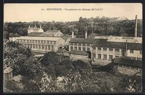 AK Montzeron, Vue générale des Usines Bouhey