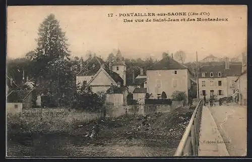 AK Pontailler-sur-Saone, Une Vue de Saint-Jean et des Montardoux