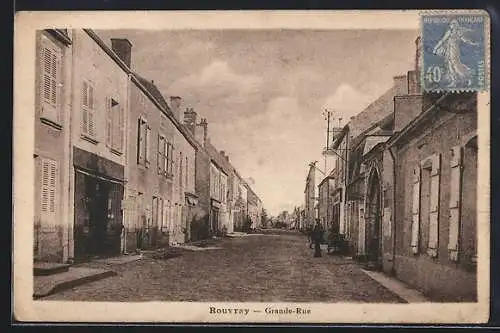 AK Rouvray, Grande-Rue, Strassenpartie