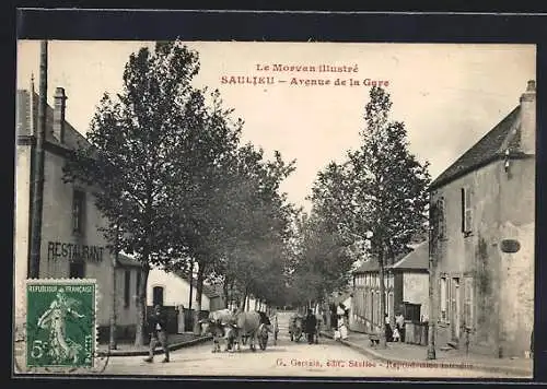 AK Saulieu, Le Morvan illustré, Avenue de la Gare