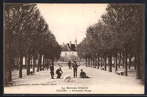 AK Saulieu, Le Morvan Illustré, Promenade Monge