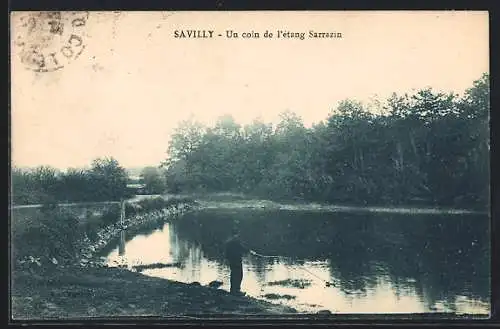 AK Savilly, un coin de l`étang Sarrazin