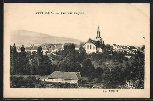 AK Vitteaux, Vue sur l`église