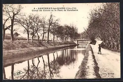 AK Santenay-les-Bains, Canal du Centre et le Pont de Corchanu