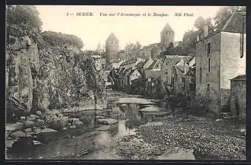 AK Semur, Vue sur l`Armancon et le Donjon