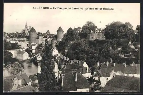 AK Semur, Le Donjon, le Caron et l`ancien Hôtel Bruzard