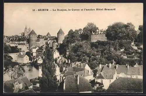 AK Semur, le Donjon, le Caron et l`ancien Hôtel Bruzard