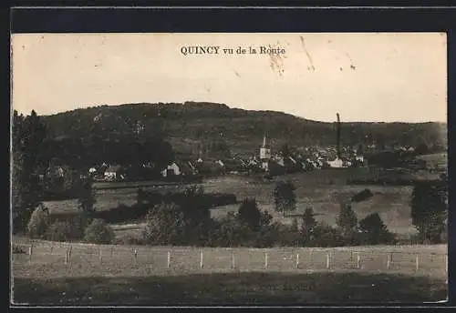 AK Quincy, vue de la route