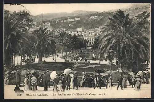 AK Monte-Carlo, Les Jardins pris de l`Entrée du Casino