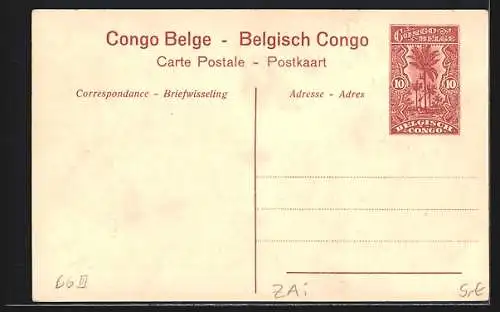 AK Congo Belge, Chemin de fer du Bas Congo, Pont sur la Pozo