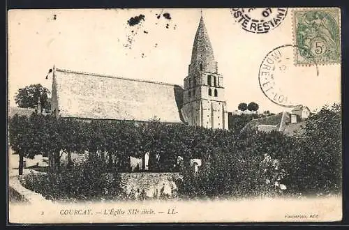 AK Courcay, L`Eglise XIIe siècle