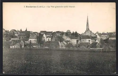 AK Fondettes /I.-et-L., La Vue générale, Côté Ouest