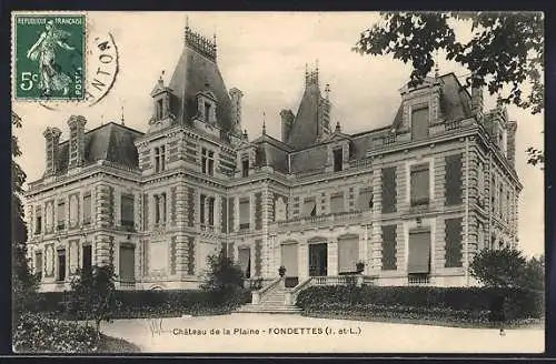 AK Fondettes /I.-et-L., Château de la Plaine