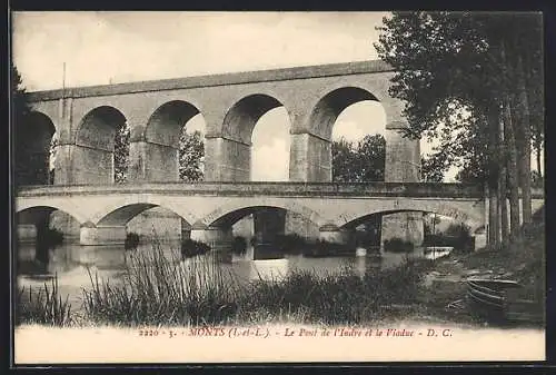 AK Monts /I.-et-L., Le Pont de l`Indre et le Viaduc