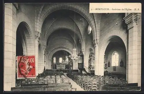 AK Montlouis, intérieur de l`église