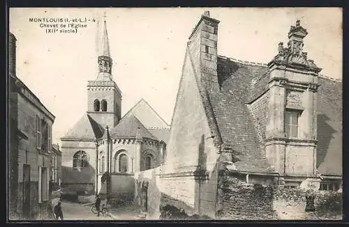 AK Montlouis, Chevet de l`église, XIIe siècle