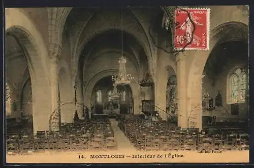 AK Montlouis, intérieur de l`église