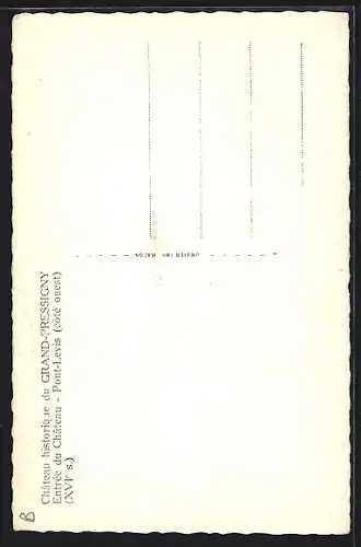 AK Grand-Pressigny, entrée du Château, porte d`accès, côté ouest