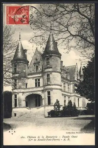 AK Neuille-Pont-Pierre, Château de la Donneterie, Facade Ouest