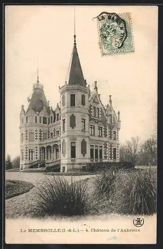 AK La Membrolle /I.-&-L., Château de l`Aubrière