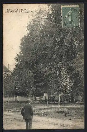 AK Jaulnay /I.-et-L., La Place de l`Église