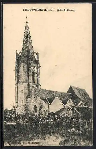 AK L`Ile-Bouchard /I.-et-L., Eglise St-Maurice