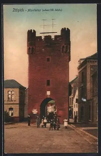 AK Zülpich, Blick auf das Münstertor