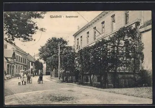 AK Waldbröl, Hauptstrasse mit Kindern