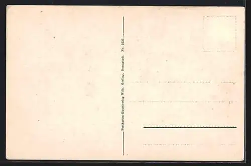 AK Griesheim b. D., Restauration zur Post, Inh. Heinrich Seibert II., Garten mit Patentkegelbahn