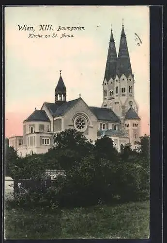 AK Wien, Baumgarten, Kirche zu St. Anna