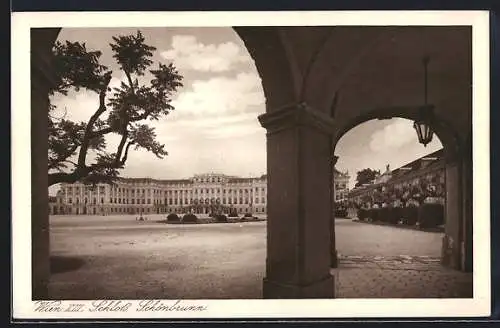 AK Wien, Blick auf Schloss Schönbrunn