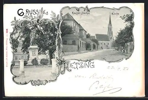 AK Wien, Hietzing, Kirche, Kaiser-Stöckel