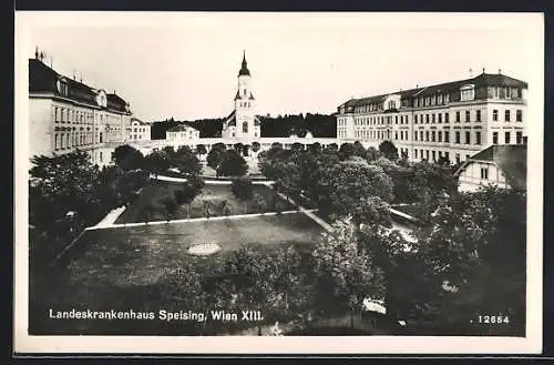 AK Wien, Landeskrankenhaus Speising mit Anlagen