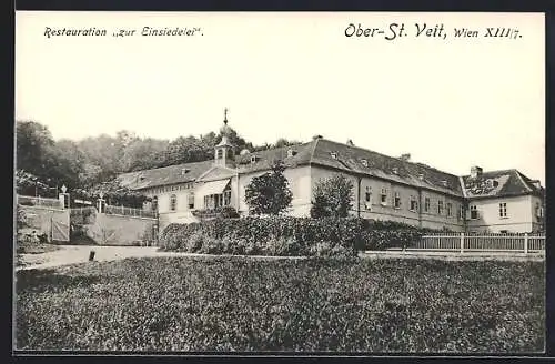 AK Wien, Ober-St. Veit, Restaurant Zur Einsiedelei