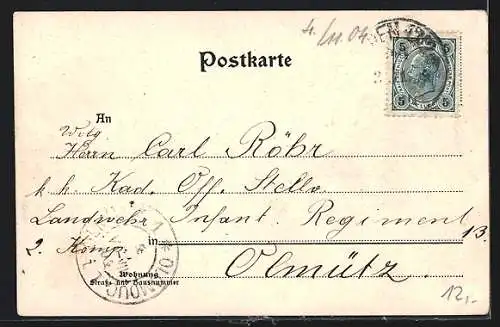 AK Wien, Hietzing, Hietzinger Haupstrasse mit Hopfner`s Casino