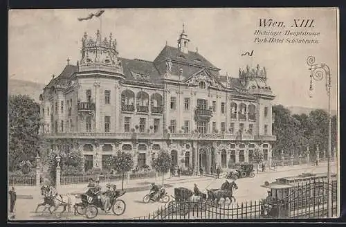 AK Wien, Hietzing, Park-Hotel Schönbrunn, Hietzinger Hauptstrasse