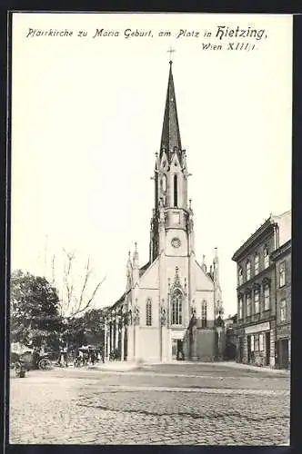 AK Wien, Hietzing, Pfarrkirche zu Maria Geburt