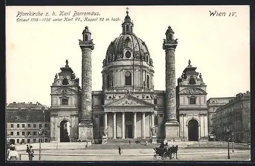 AK Wien, Pfarrkirche z.h. Karl Borromäus