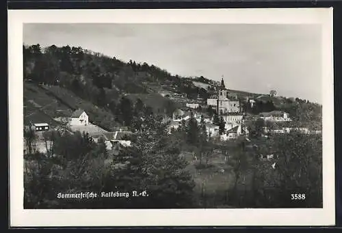 AK Wien, Kalksburg aus der Vogelschau