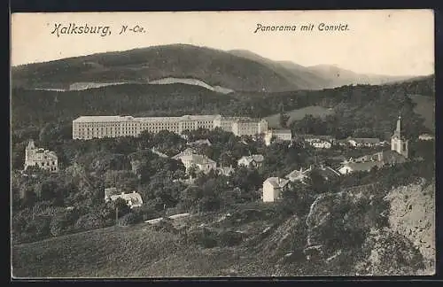 AK Wien, Kalksburg, Panorama mit Convict