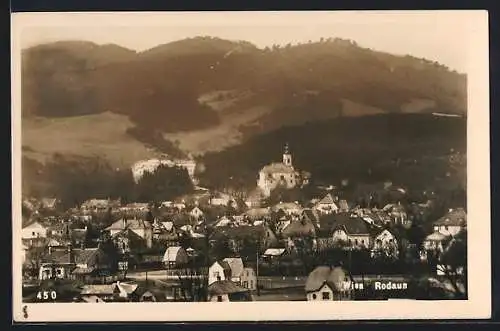 AK Wien, Rodaun aus der Vogelschau