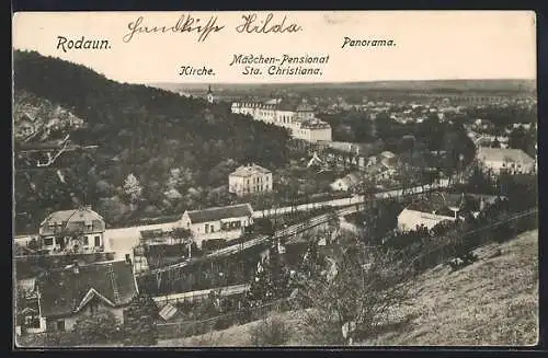 AK Wien, Rodaun, Kirche, Mädchen-Pensionat Sta. Christiana