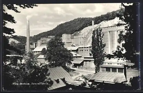 AK Wien, Rodaun, Blick auf die Zementfabrik