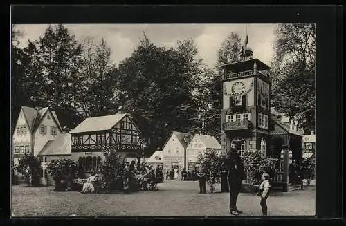 AK Niederschönhausen, Lunapark Schönholz, Schaefer`s Märchenstadt Lilliput, Märchenstadt mit Gasthof und Modesalon