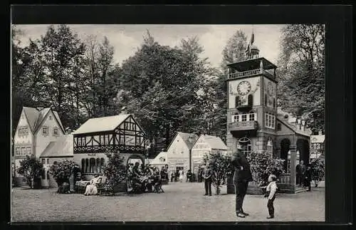 AK Niederschönhausen, Lunapark Schönholz, Schaefer`s Märchenstadt Lilliput, Märchenstadt mit Gasthof und Modesalon