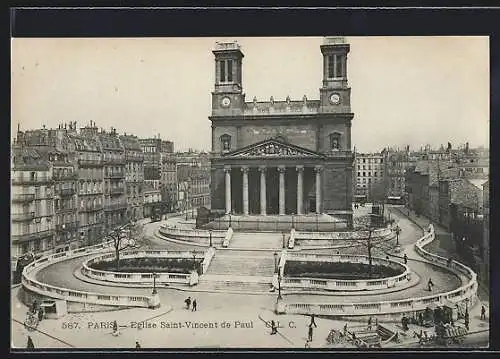 AK Paris, Eglise Saint-Vincent de Paul